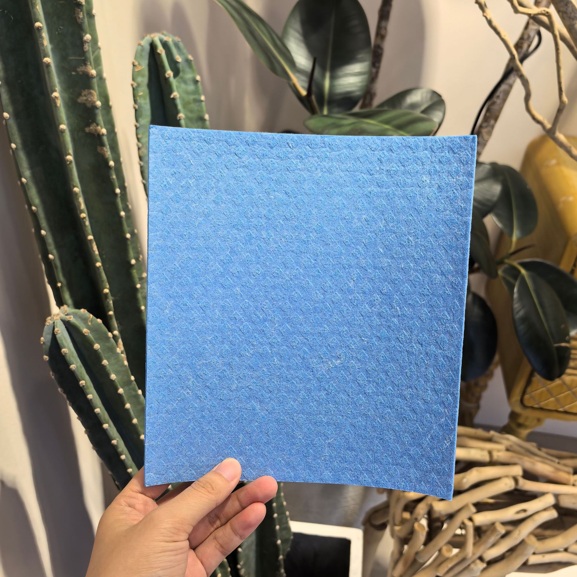 Alemán toallitas de limpieza de cocina de algodón pulpa de madera toallitas de lavado de platos absorción de agua sin contaminación de aceite esponja de algodón pulpa de madera lavado de platos