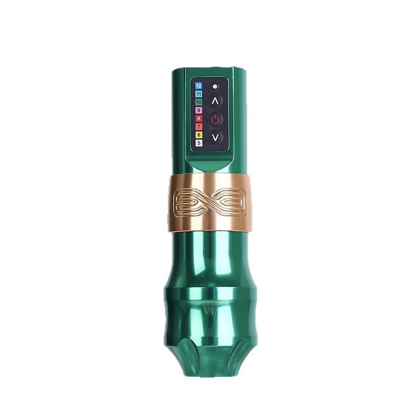 Pluma de tatuaje inalámbrica Liqi Tattoo Dual Battery EXO con motor de copa hueca para tatuajes, corte y sombreado, transfronterizo.