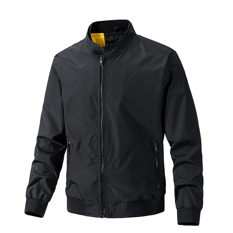 Autumn Stand-Up Collar Foreign Trade New Men's Jacket Casual Korean Style Coat Fashionable Slim American Men's Clothing Top Jacket Autumn Stand-Up Collar Foreign Trade New Men's Jacket Casual Korean Style Coat Fashionable Slim American Men's Clothing Top Jacket