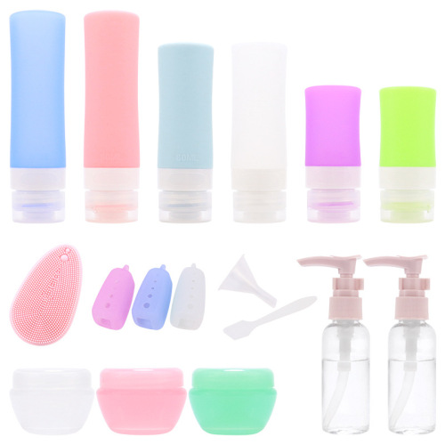 Travel dispensing bottle set Portable foam hand sanitizer bottle shampoo cosmetics silicone dispensing bottle