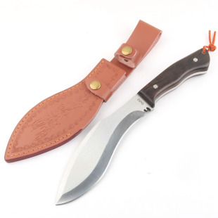 Outdoor survival knife meat cutter portable with field knife straight knife fruit knife chopping knife high hardness sharp self-defense knife