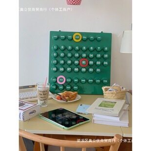 Handmade DIY Desk Calendar Ring Perpetual Calendar Personalized Desktop Ornament Creative Office Trendy 2024 Ring Calendar