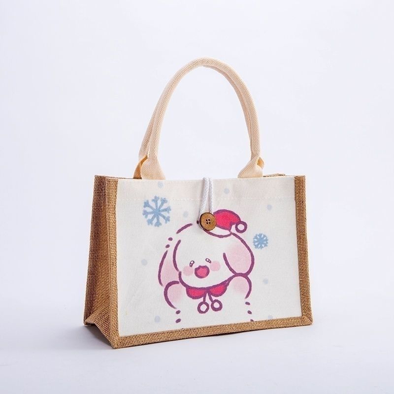 Luna llena, regalo de mano, banquete de bebés, regalo de aniversario, banquete de 100 días, niños, princesas, conduciendo a la casa, bolsa de lino.