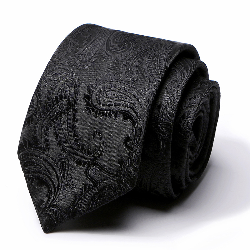 Polyester Silk 8cm Business Men's Formal Wedding Studio Tie_voghion.com
