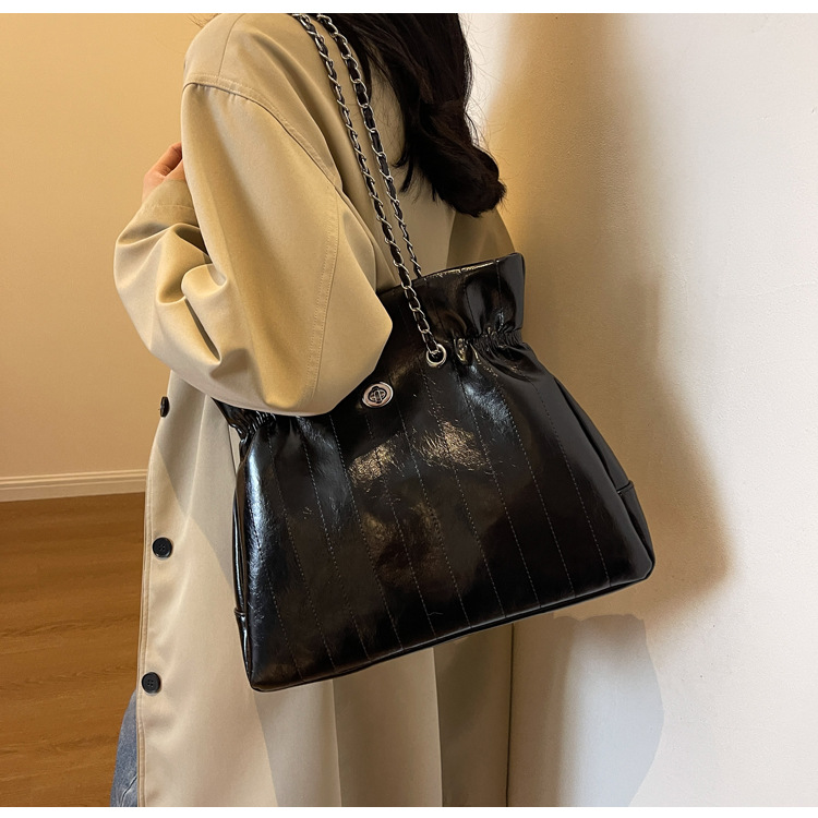 Retro dames schoudertas grote capaciteit lederen handtas_voghion.com