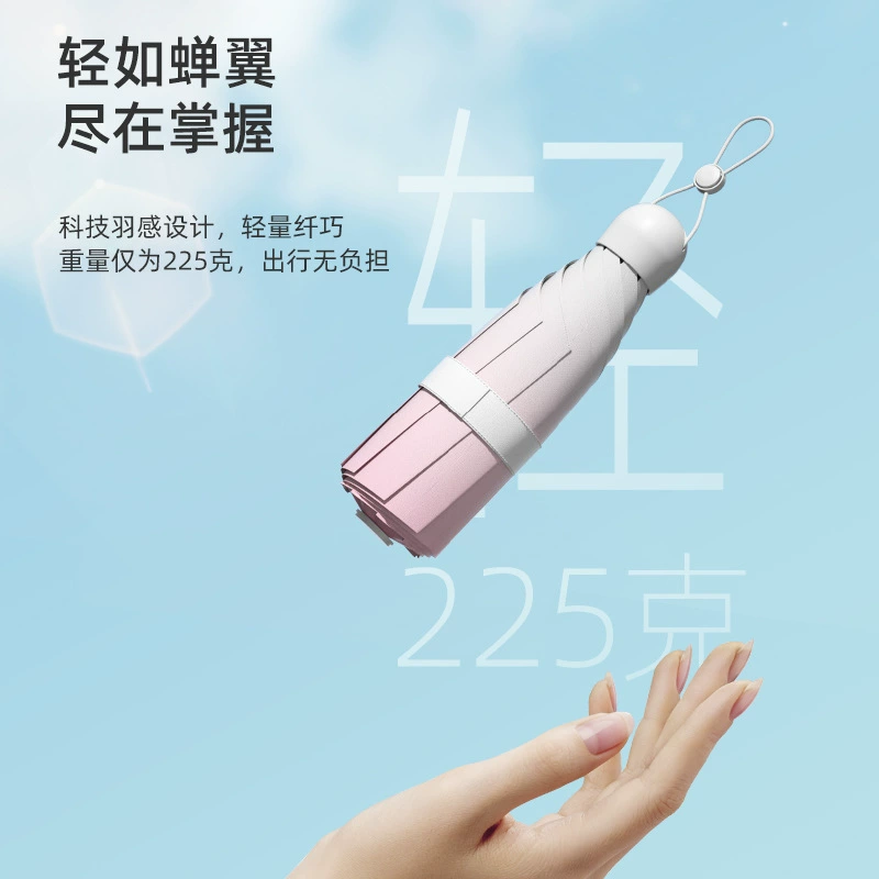 Umbrella solar-powered, small capsule, (Physicals), gradient, wholesale