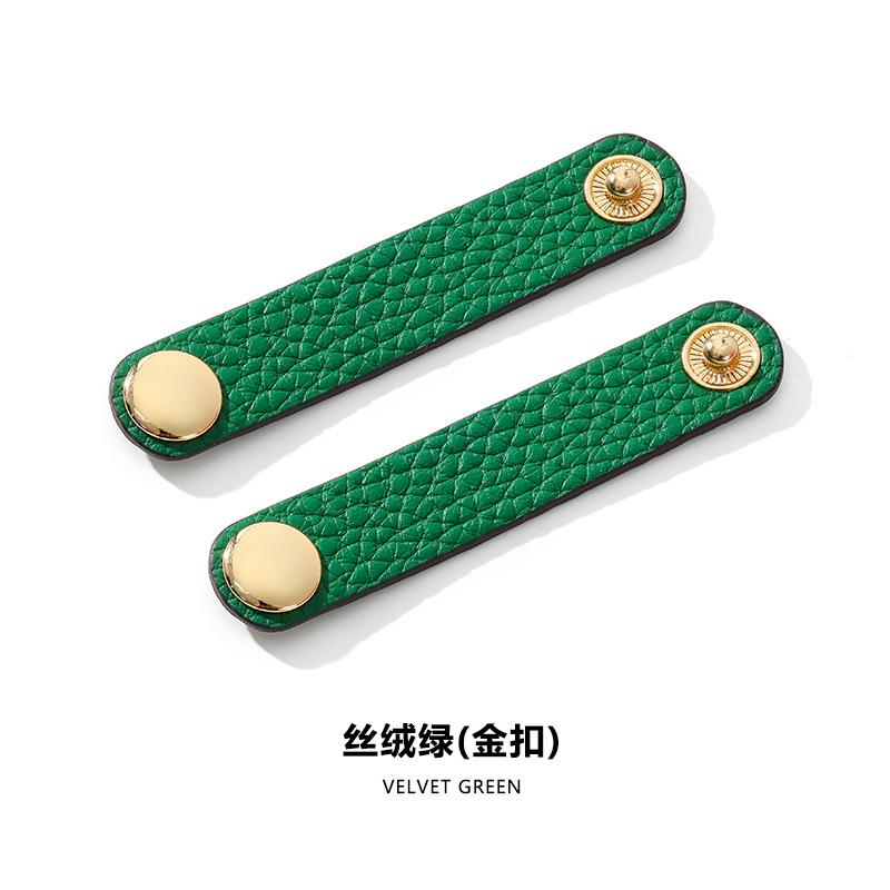 D-55 velvet green gold buckle/2