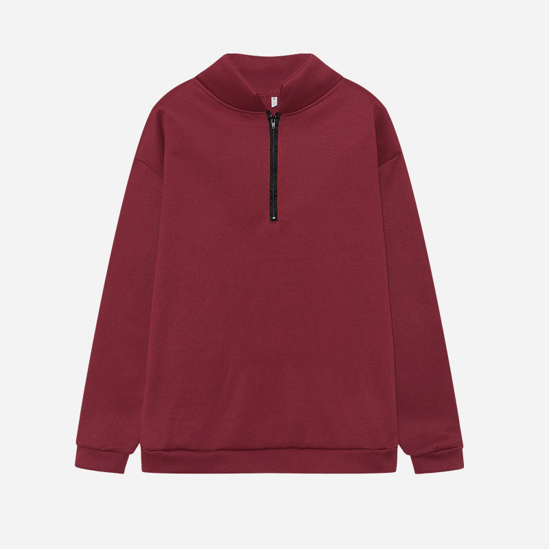2023 Otoño e Invierno Nueva ropa de mujer europea y americana Amazon casual Top media cremallera pullover manga larga sudadera suéter mujeres