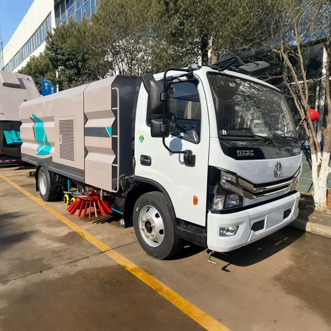 国六东风多利卡D6城市道路清扫路面冲洗6方7.4吨免征型道路洗扫车