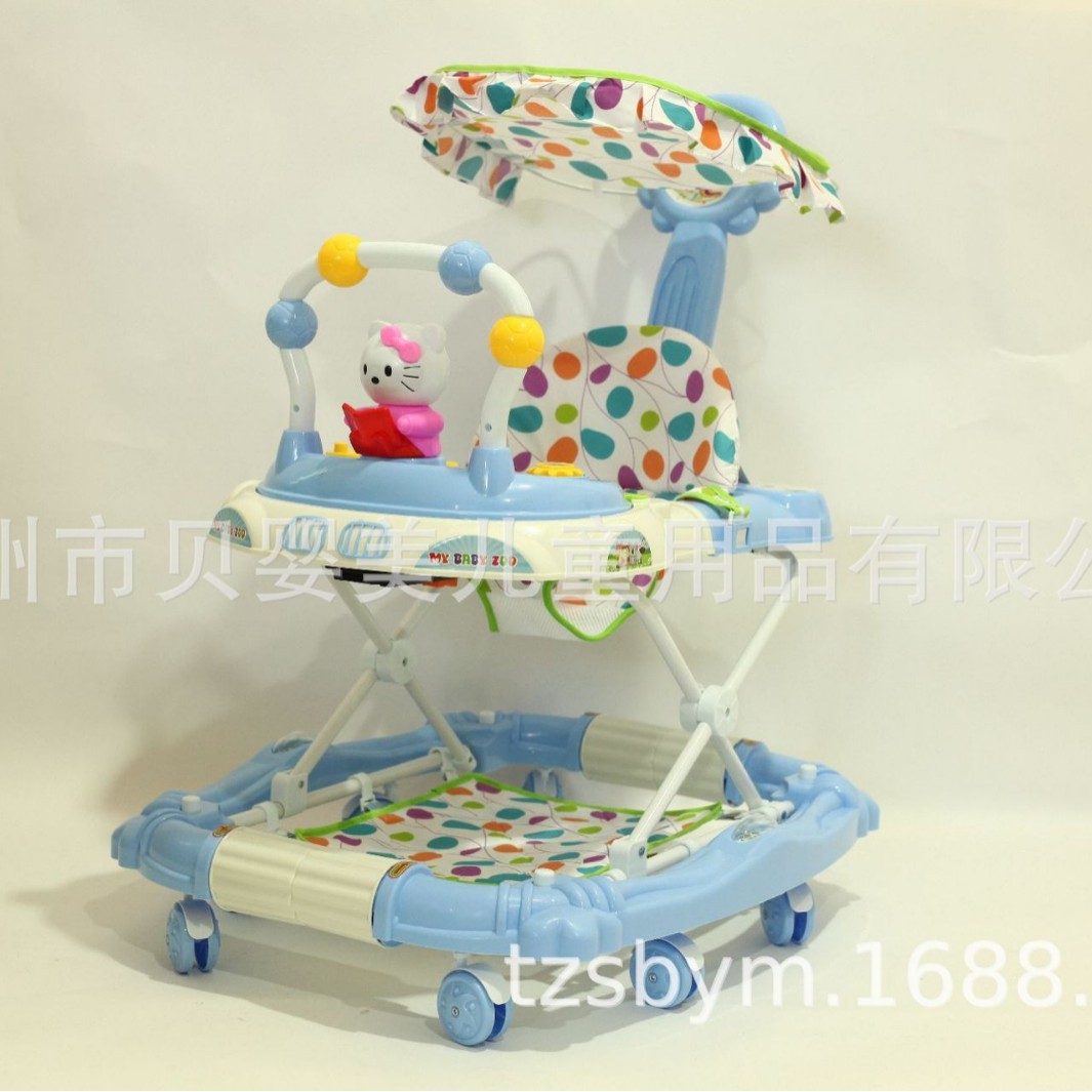 Nuevo color de caminante de caballo de balancín función de sombrilla para bebés caminantes, fábrica directa también es piezas al por mayor