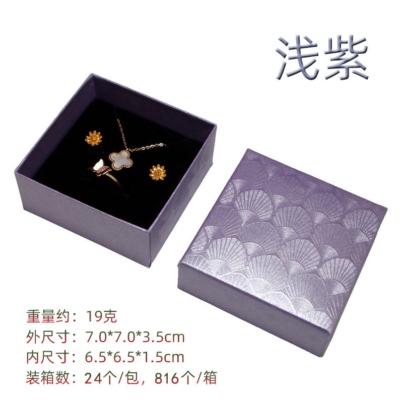 En stock tapa caja de joyería de cartón collar anillo de joyería caja de embalaje de moda arco caja de joyería al por mayor