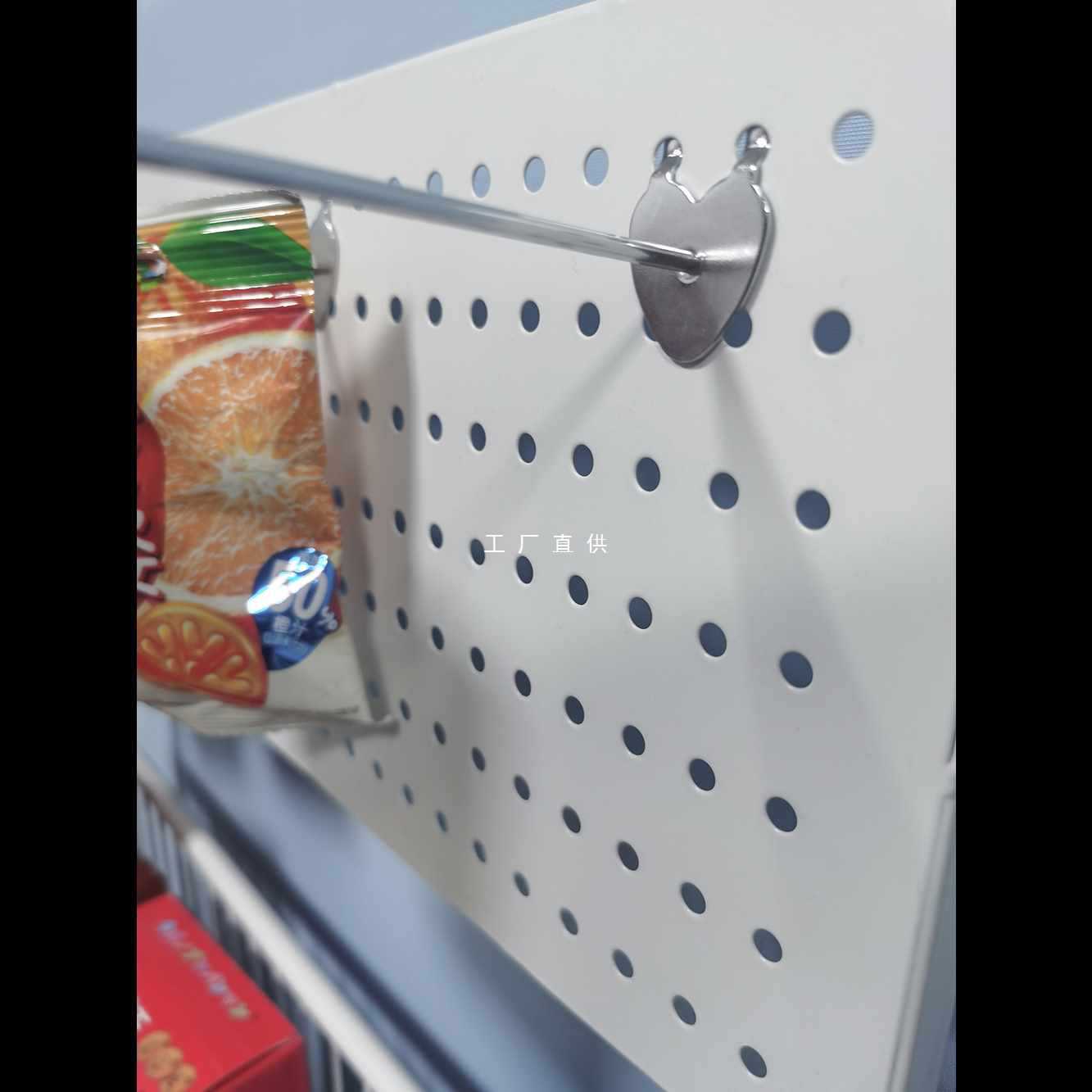 6E3X超市小货架便利店展示架零食饮料多层置物架移动挂钩收纳架子