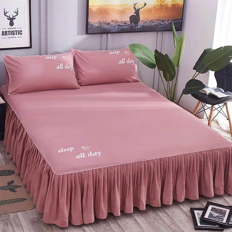 純綿ベッドスカート単品ベッドカバー畳夢思防塵保護カバー150x180x200シングル二人綿ベッドカバー|undefined