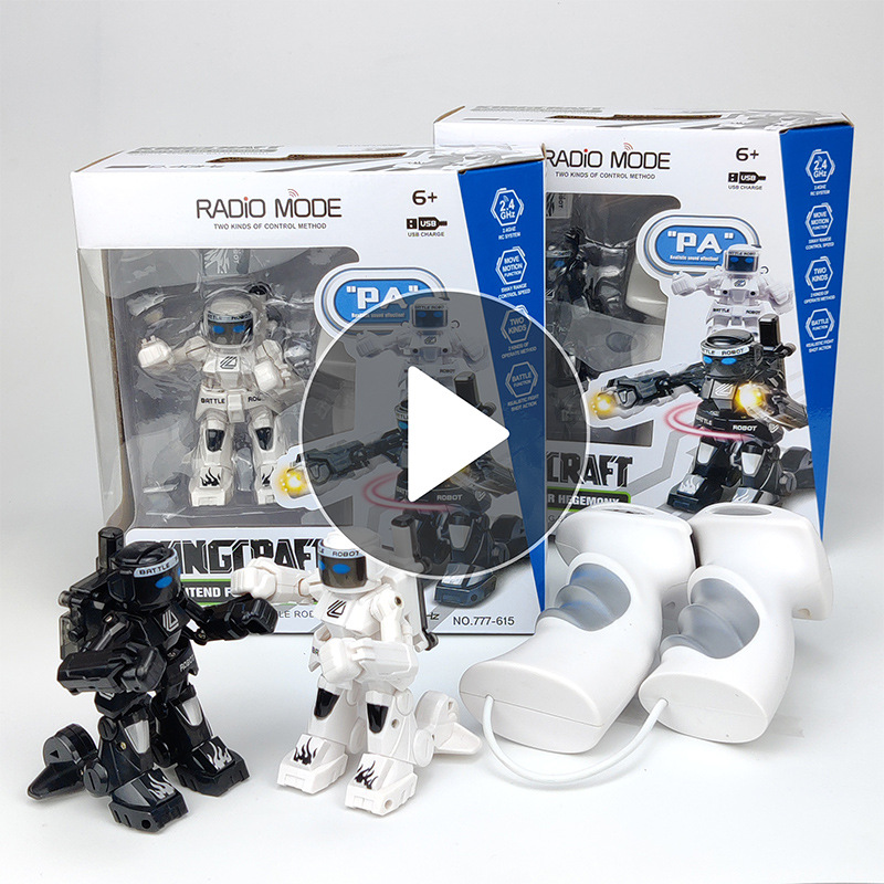 Tiktok Somatosensory Remote Control Battle Robot Parent-Child Interactive Black Technology Intelligent Fighting Two-Player Toy Fighting Game