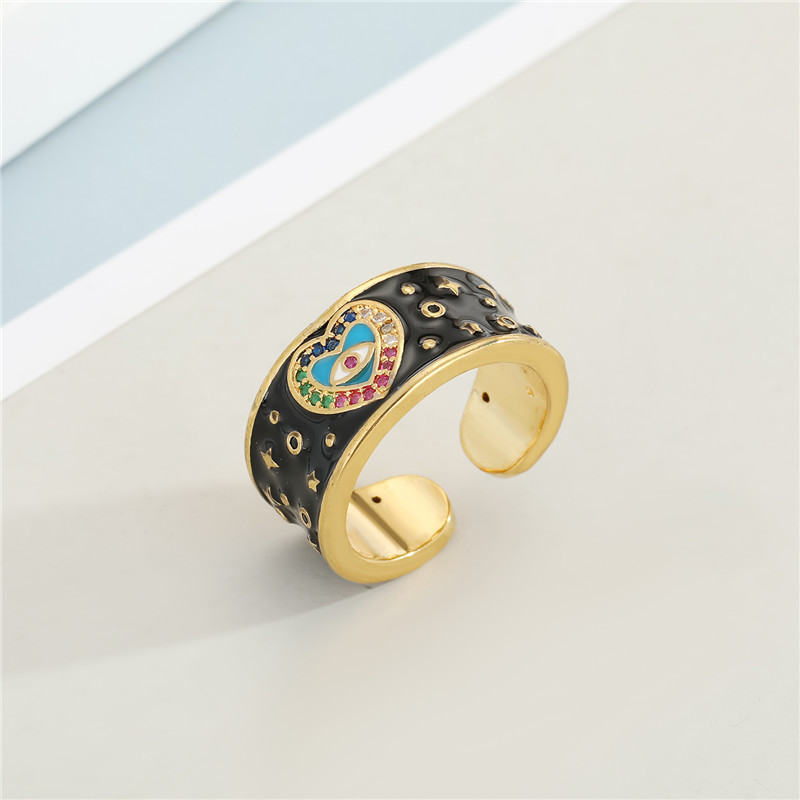 Fashion Creative Devil's Eye Open Ring display picture 4