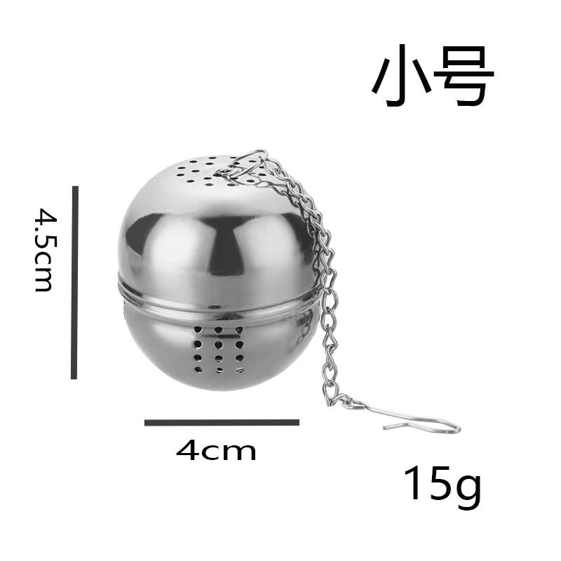 Filtro de bola de condimento de acero inoxidable Bola de condimento para hacer té con fugas de té Sopa de estofado Bola de té de cocina Weibao