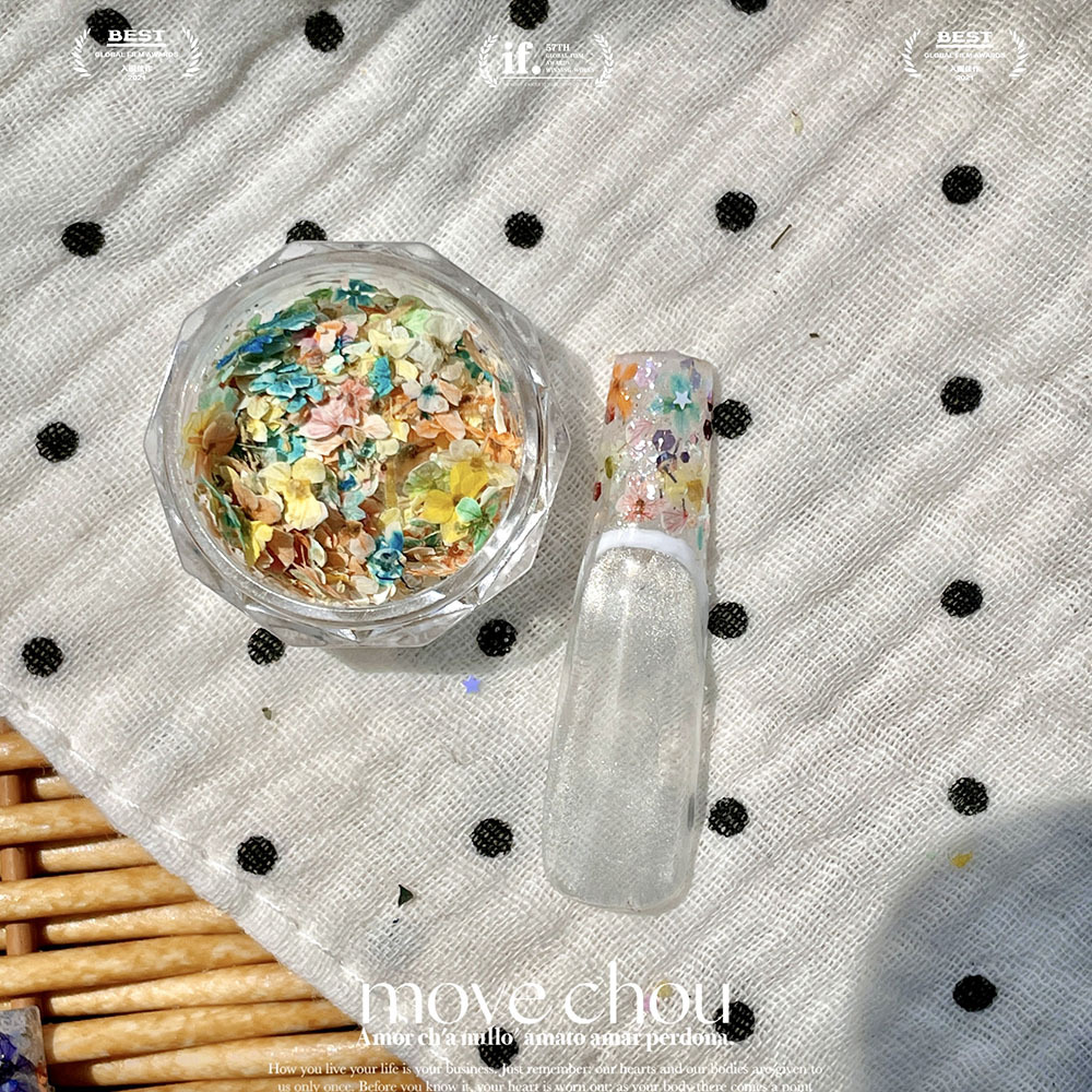 Spring French Flower Artwork Niche New Nail Art Three-dimensional Camellia Multicolor Floral Nail Art Jewelry
