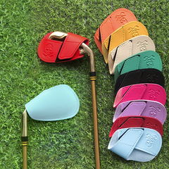 2023 Korean new style golf club cover PU color club cover GOLF CLUB 10 pieces