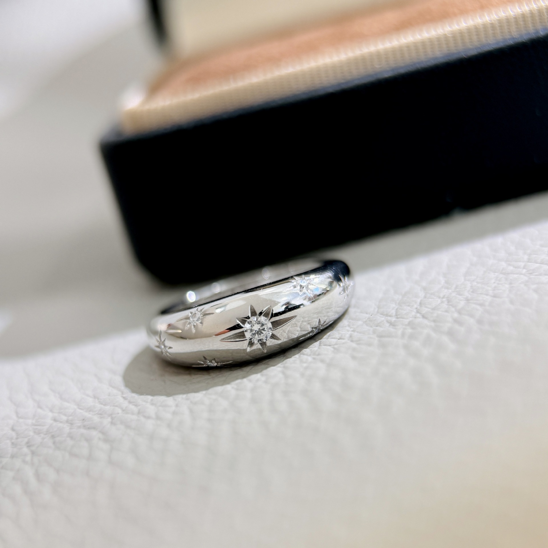 (2개) 전체 바디  S925 하늘 스타 패션 8 만 스타 링 빈티지 골동품 골드 화이트 골드