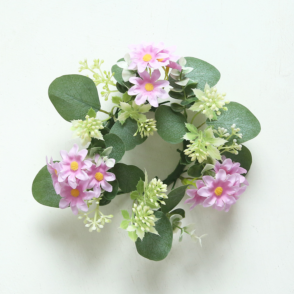 Selección estricta de estilo europeo simulación de guirlandas de cerillas de mesa atmósfera de alto nivel guirlandas de velas decoración de flores de fiesta