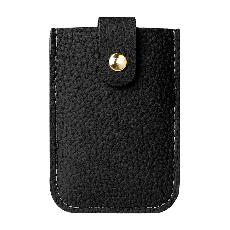 Tarjetero extraíble con guijarros transfronterizos para hombres y mujeres, tarjetero de cuero pequeño, ligero y compacto, fabricante de tarjetas con logotipo al por mayor