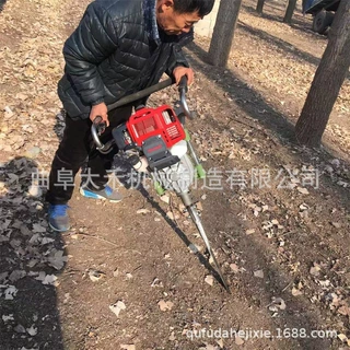 便捷汽油挖树球机手提镐铲头两用起树机带土球起苗机园林移植挖树