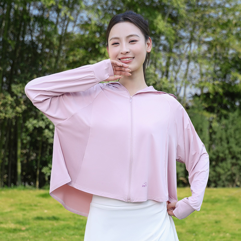 2025 新しい日焼け止め服アイスシルク抗 UV 日焼け止め服夏の海辺の肌の服屋外ルーズコート服|undefined