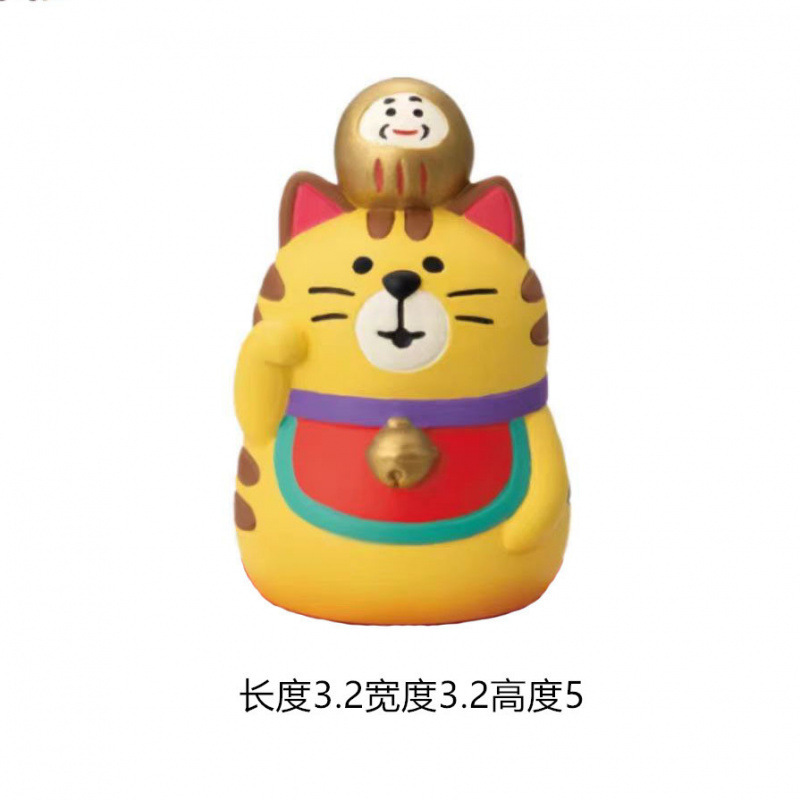 행운의 달마 호랑이 고양이