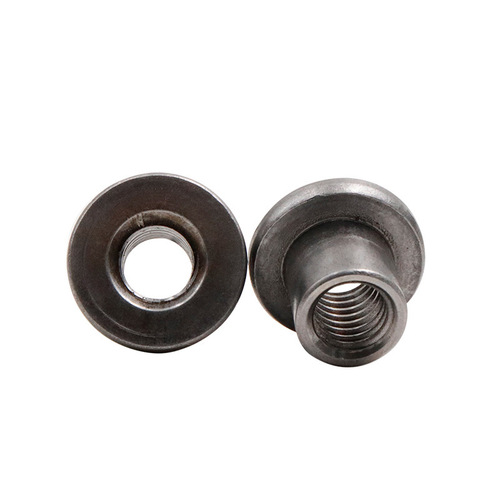 Furniture T-type nut, carbon steel T-type welding lock nut, cold heading iron plate round nut, butt locking nut