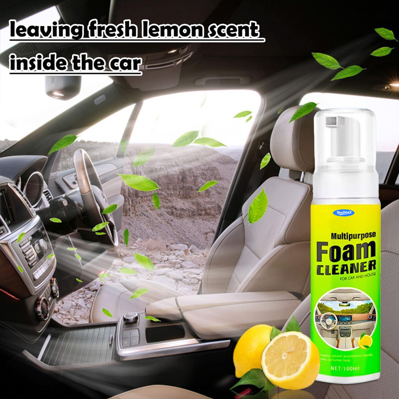 Kineshinex Car Interior Foam Cleaner Car Dashboard Seat Carpet Interior Decoration Cleaner