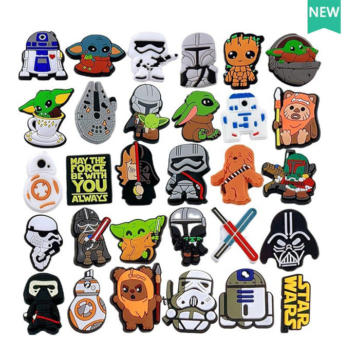 Star Wars Jewelry Shoe Flower War Star Hole Shoe Flower Jewelry Accessories Decorative Buckle Shoe Flower diy