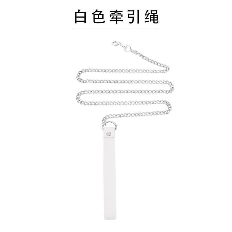 黒と白の犬の骨y 2kギャルの甘いクールなかわいい首のリングchoker首の鎖の首輪の鎖の鎖のネックレスの女性のクールです。|undefined