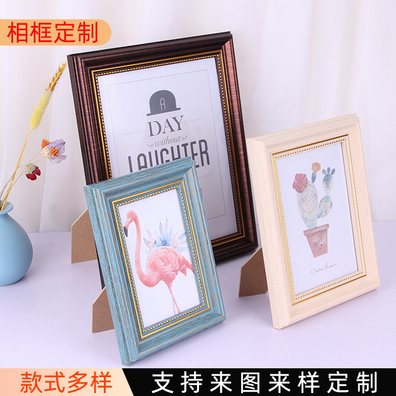Customized Retro Kidsren's Photo Frame Table 6-Inch 8-Inch 10inch 16inch Photo Studio Frame A3 Wall-Mounted Picture Frame Handmade Resin Customized Retro Kidsren's Photo Frame Table 6-Inch 8-Inch 10inch 16inch Photo Studio Frame A3 Wall-Mounted Picture Frame Handmade Resin