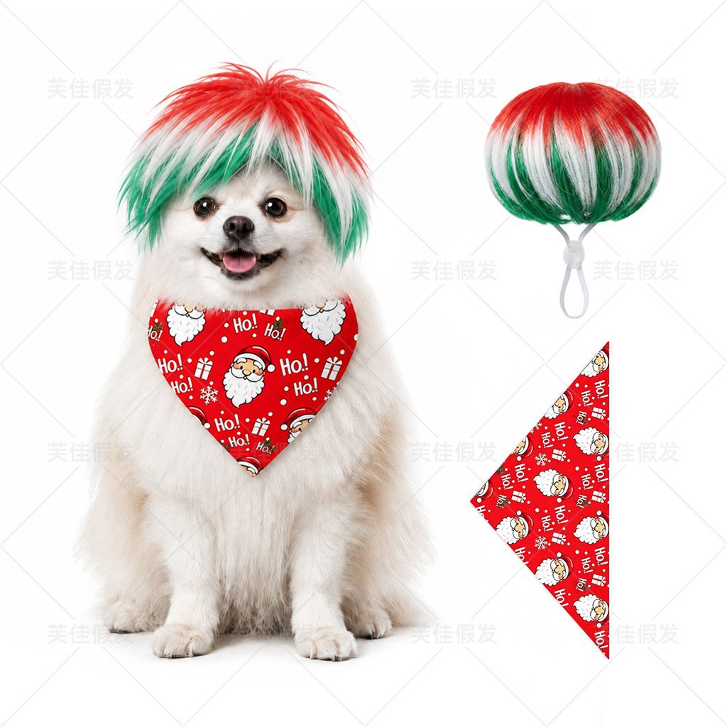 Peluca para Mascotas de Fibra de Alta Temperatura Decorativo para Halloween