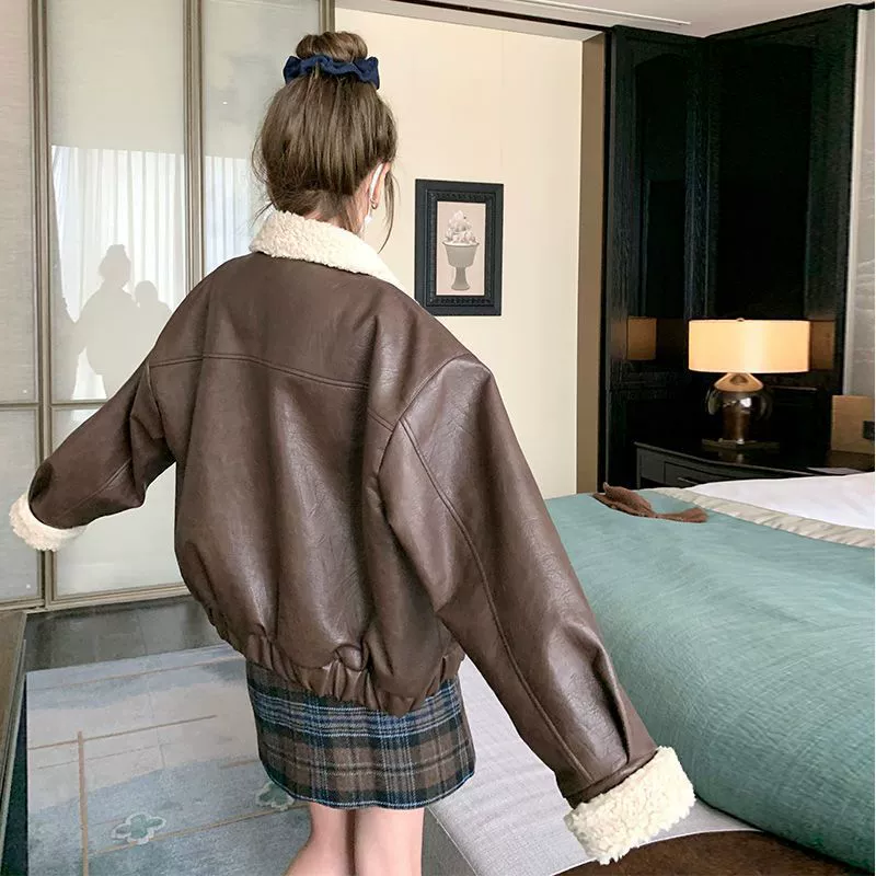 Retro short winter jacket, American style