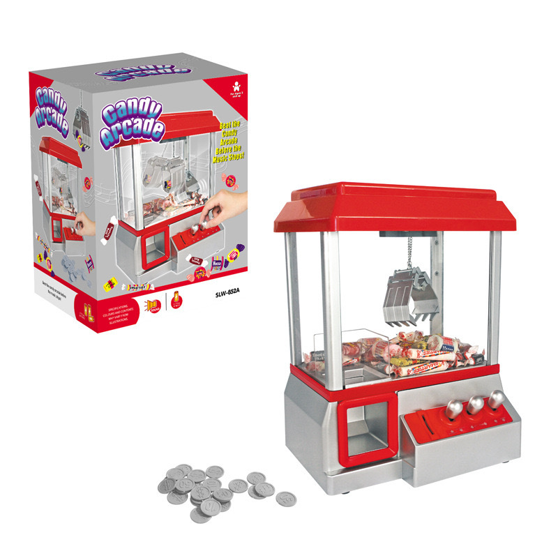 Máquina de agarre de muñecas para niños mini máquina de agarre transfronteriza música gran clip muñeca agarrar moneda máquina de juego juguete al por mayor