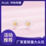 森系小清新银针小雏菊耳钉