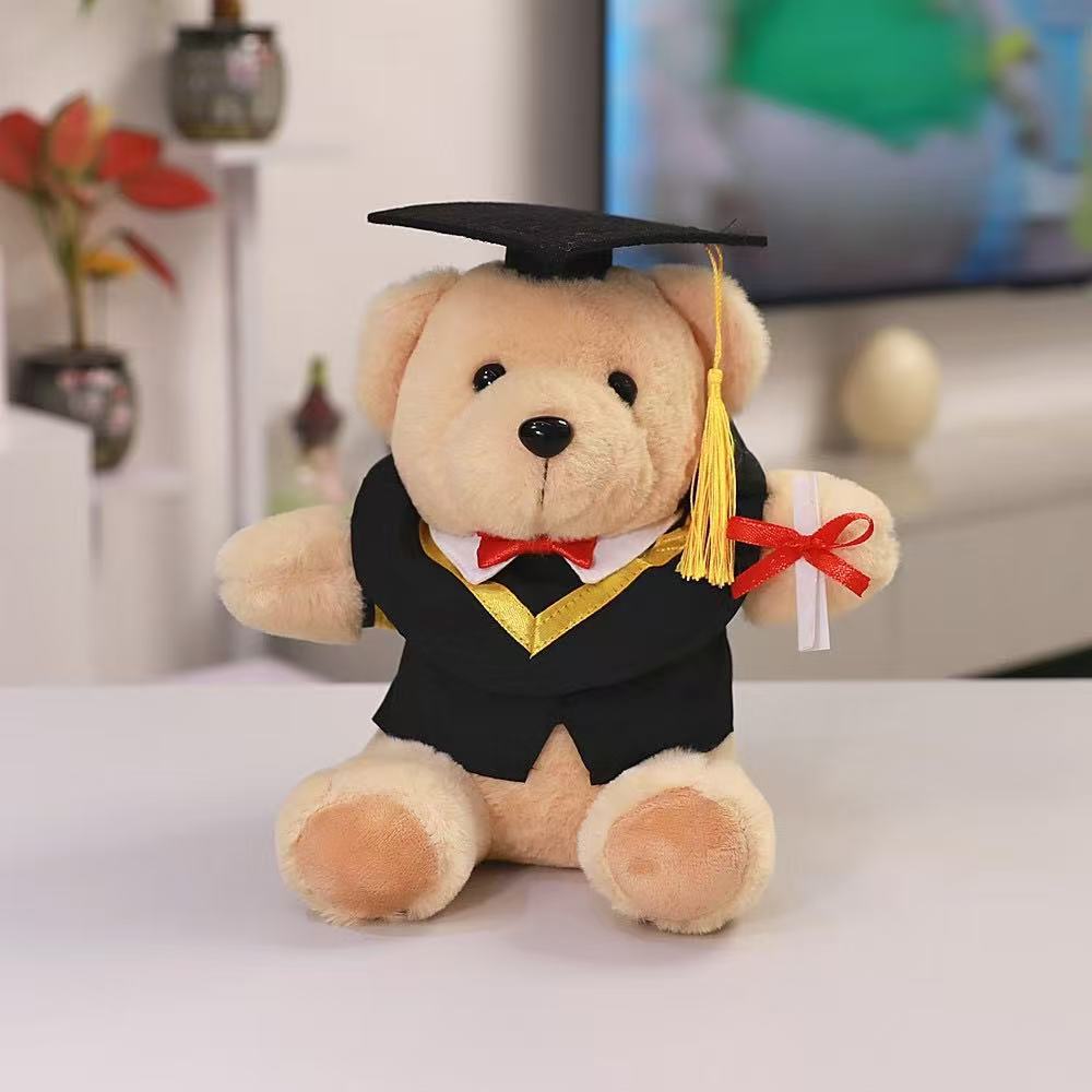 Doctor Bear Doll Peluche Temporada de graduación Regalo creativo Cute Doctor Hat Bear Doll Muñeca al por mayor