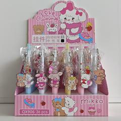 mikko ペンダントゲルペン漫画かわいい女の子ハート学生練習書道書き込みスムーズな取り外し可能なペンダント水ペン