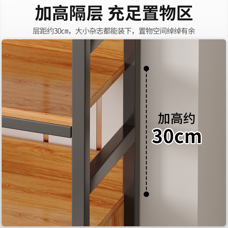 Armario de almacenamiento armario de piso sala de estar armario de almacenamiento de gran capacidad estante de almacenamiento al lado del sofá estante de libros de sugerencias multicapa bajo