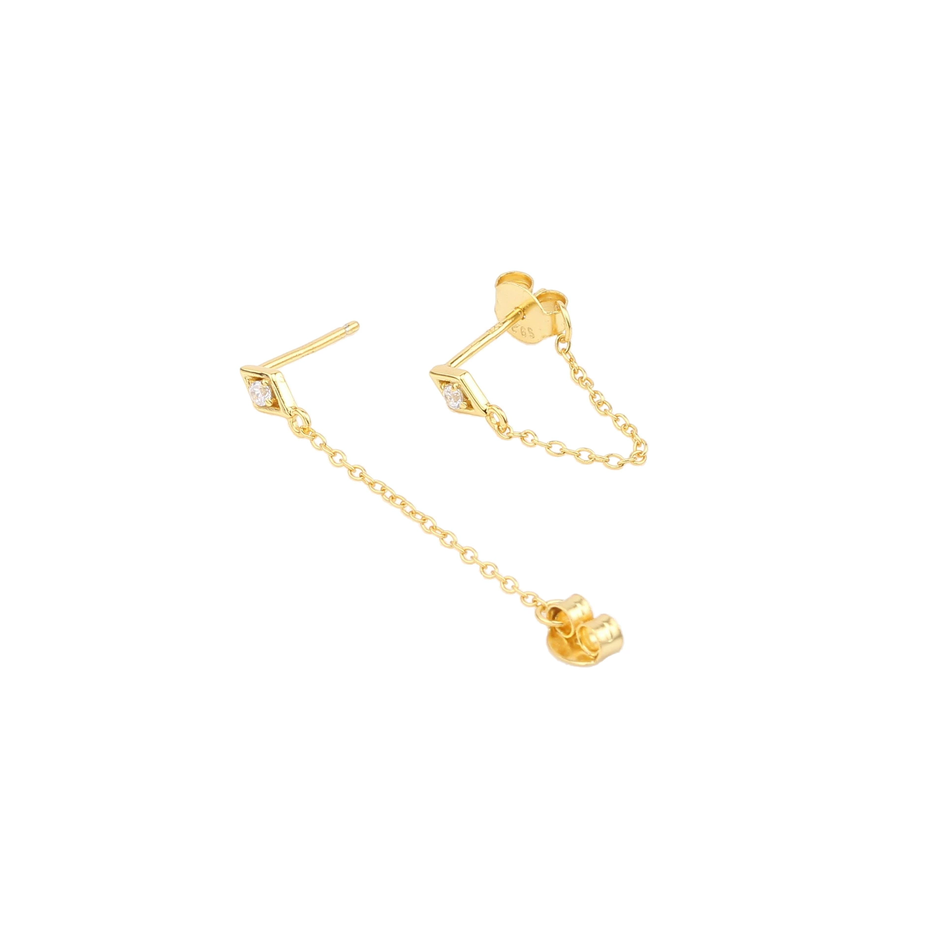 Universal earrings for leisure, wholesale, silver 925 sample, city style, simple and elegant design