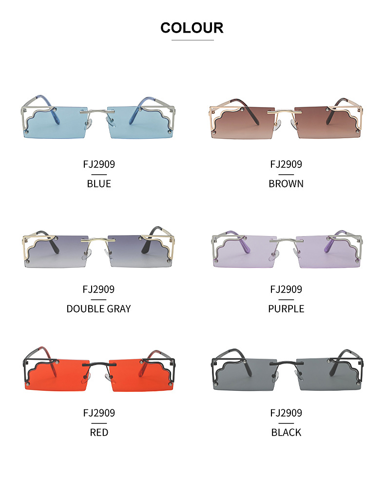 New Fashion Style Korea Corrugated Frame Sunglasses display picture 15