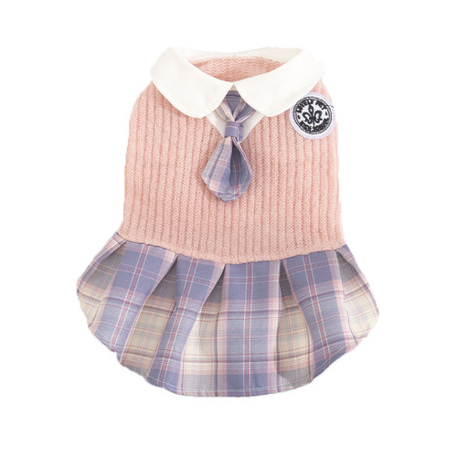 Pet autumn and winter jk princess skirt cute style cat clothes teddy small and medium dog pet dog clothes wholesale