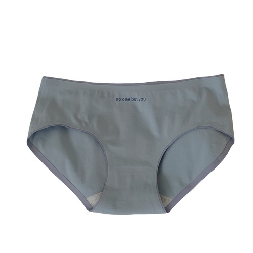 Underwear for women pure cotton crotch Korean style contrasting color casual antibacterial girl sweet mid-waist seamless triangle underwear for women