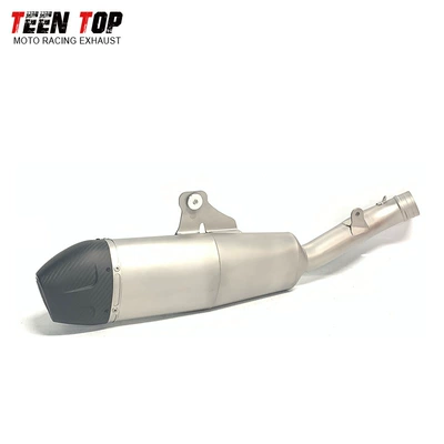 Suitable for Honda CRF250R stainless steel exhaust, CRF250RX titanium alloy motorcycle exhaust, semi-carbon mid-tail 25+ (Motorcycle exhaust pipe) - stainless-steel-semi-carbon-middle-tailpiece