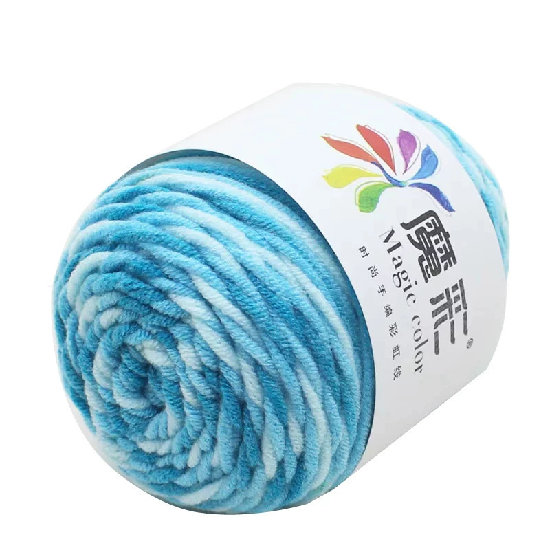Handmade rainbow yarn ball, multicolor gradient, wholesale options