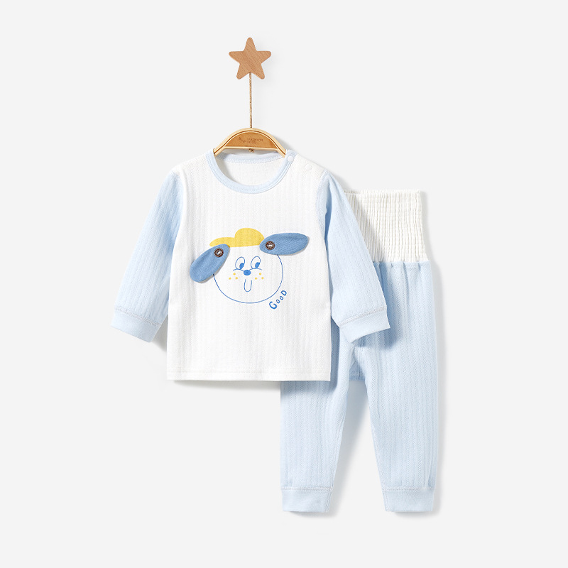 Ropa interior para niños traje primavera y otoño invierno Bebé algodón cintura alta dividida ropa de fondo caliente bebé otoño ropa pantalones largos image 9