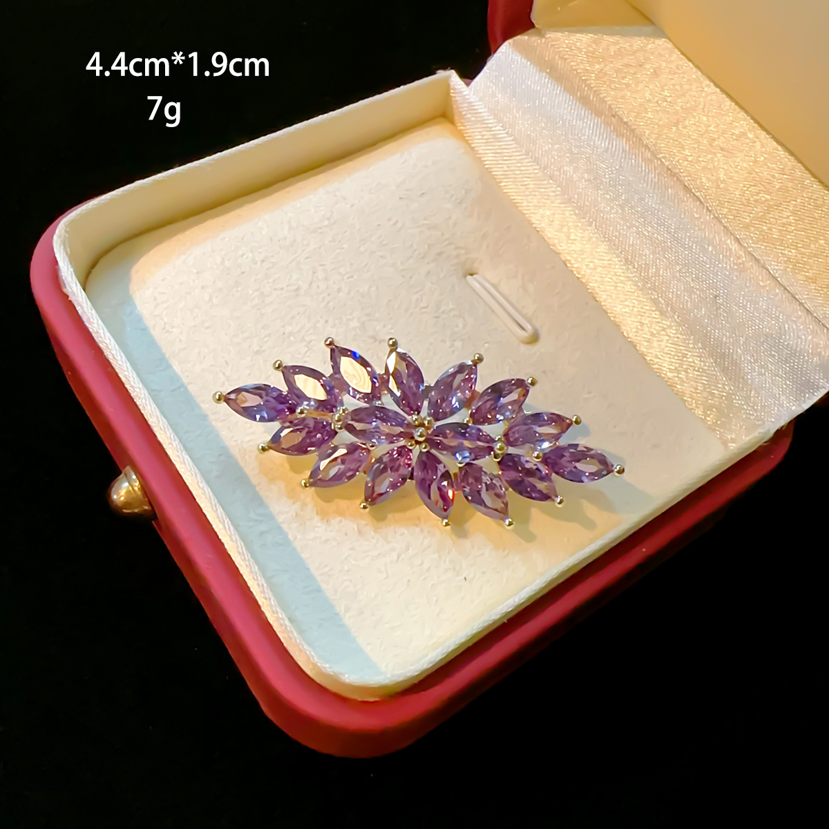 10g Weight Brooches Classification Banquet, Date Occasion Copper Material Leaf, Flower, Grain Pattern Women's Gender Plating Design Sweet Style Sweet Pin Leaf Flower Grain Copper Plating Women's Brooches 7