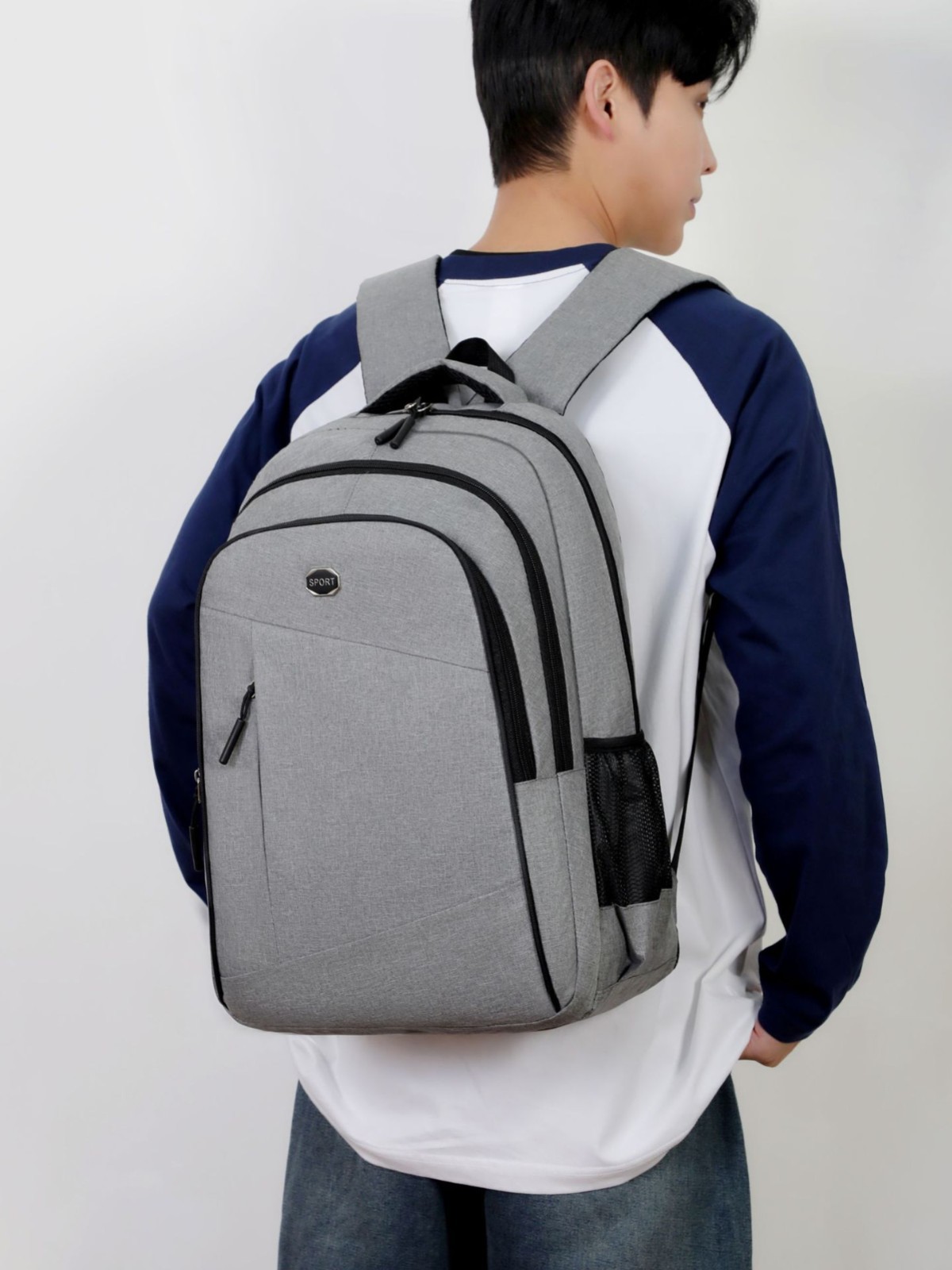 Viaje multicapa de viaje de negocios transfronterizo mochila de computadora para estudiantes de secundaria secundaria para hombres simple moda mochila de gran capacidad