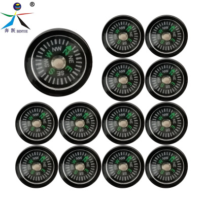 厂家供应外径12mm指南针  户外小指北针 塑料指南针